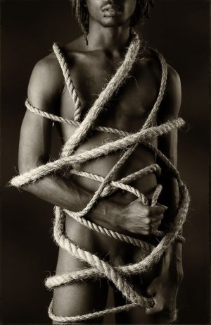 Fine art images of man with ropes